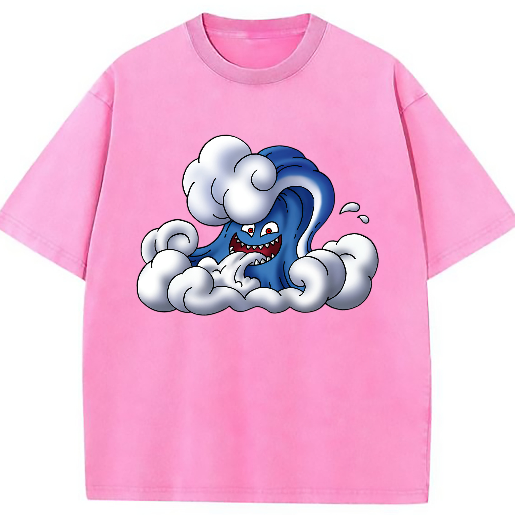 （画像用） ドラゴンクエスト Doragon Kuesuto Dragon Quest 綿100% ヴィンテージ風 半袖Tシャツ（フロントプリント）